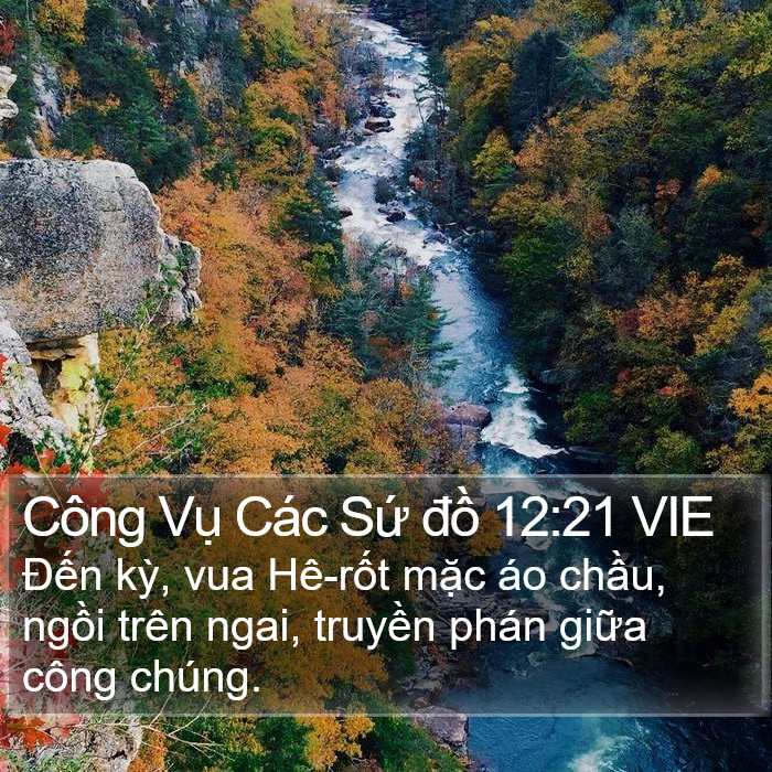 Công Vụ Các Sứ đồ 12:21 VIE Bible Study