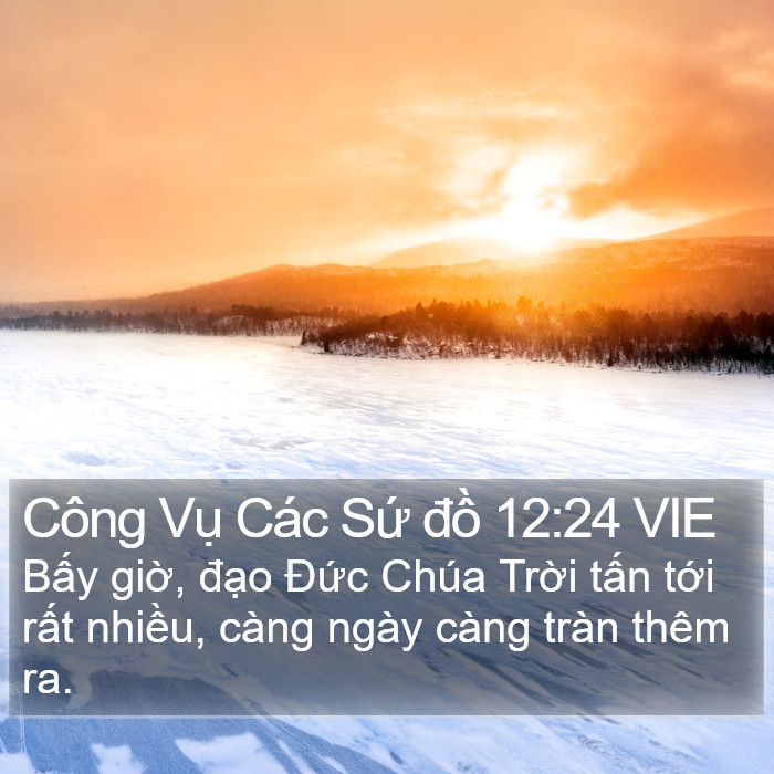 Công Vụ Các Sứ đồ 12:24 VIE Bible Study