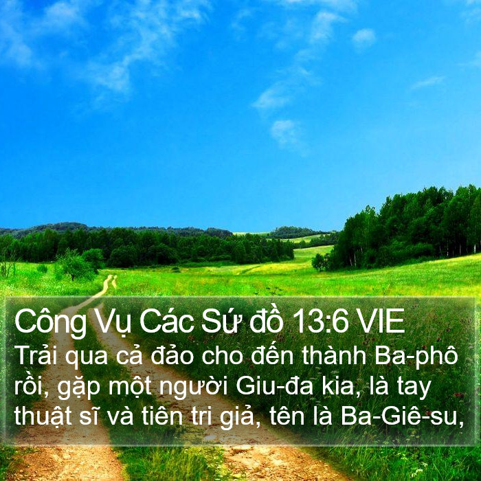 Công Vụ Các Sứ đồ 13:6 VIE Bible Study