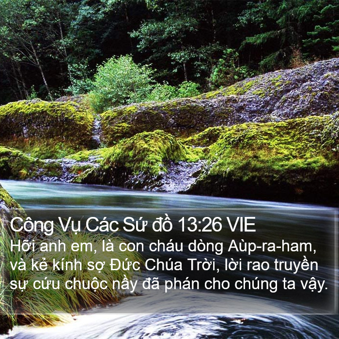 Công Vụ Các Sứ đồ 13:26 VIE Bible Study