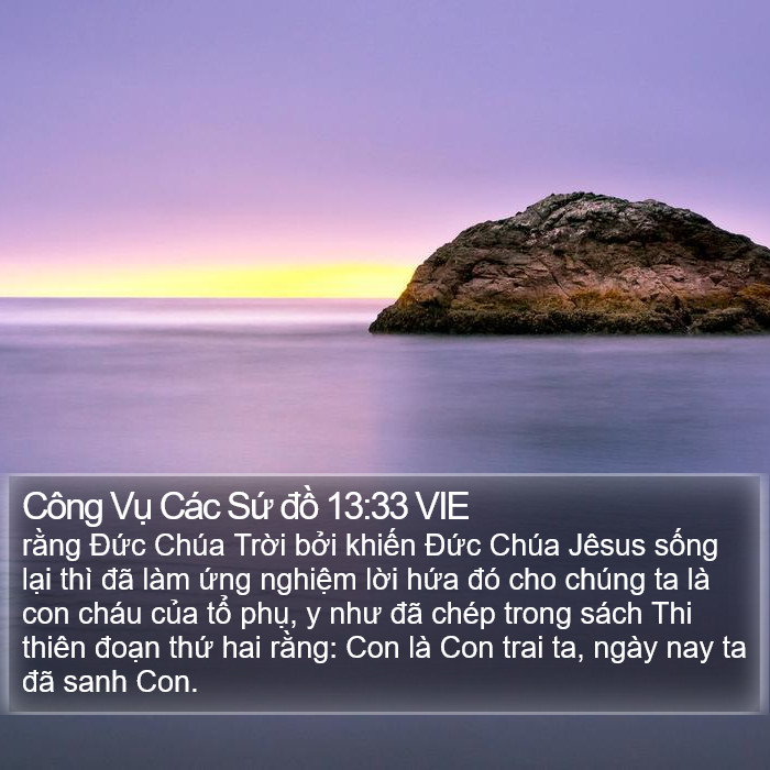 Công Vụ Các Sứ đồ 13:33 VIE Bible Study