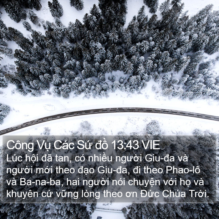 Công Vụ Các Sứ đồ 13:43 VIE Bible Study