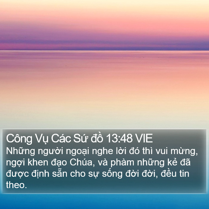 Công Vụ Các Sứ đồ 13:48 VIE Bible Study