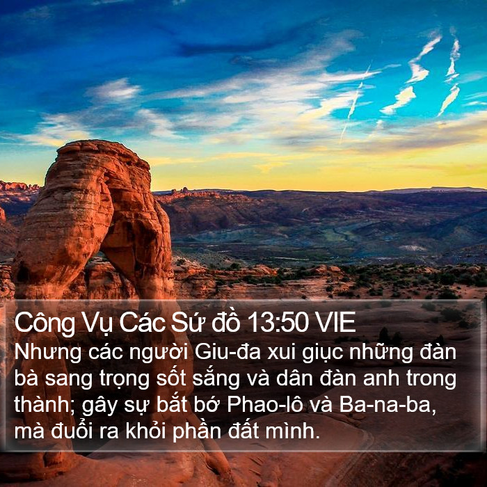 Công Vụ Các Sứ đồ 13:50 VIE Bible Study