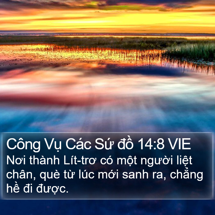 Công Vụ Các Sứ đồ 14:8 VIE Bible Study