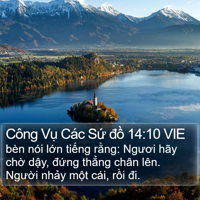 Công Vụ Các Sứ đồ 14:10 VIE Bible Study