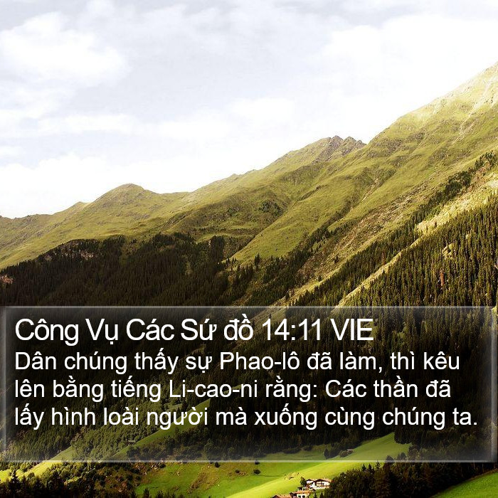 Công Vụ Các Sứ đồ 14:11 VIE Bible Study