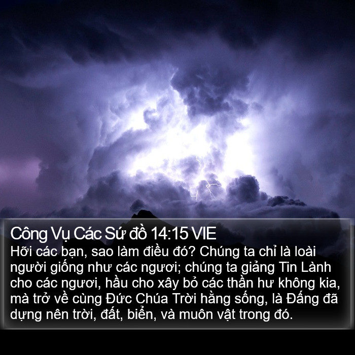 Công Vụ Các Sứ đồ 14:15 VIE Bible Study