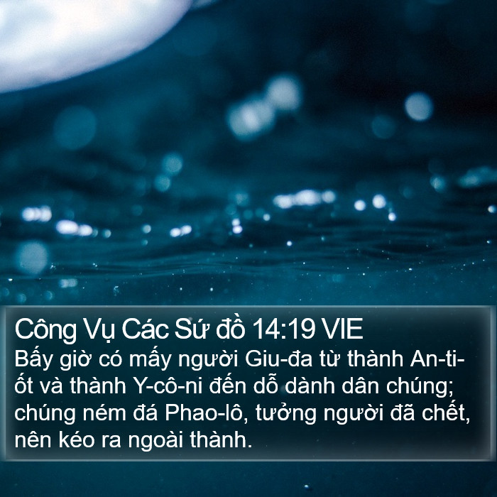 Công Vụ Các Sứ đồ 14:19 VIE Bible Study