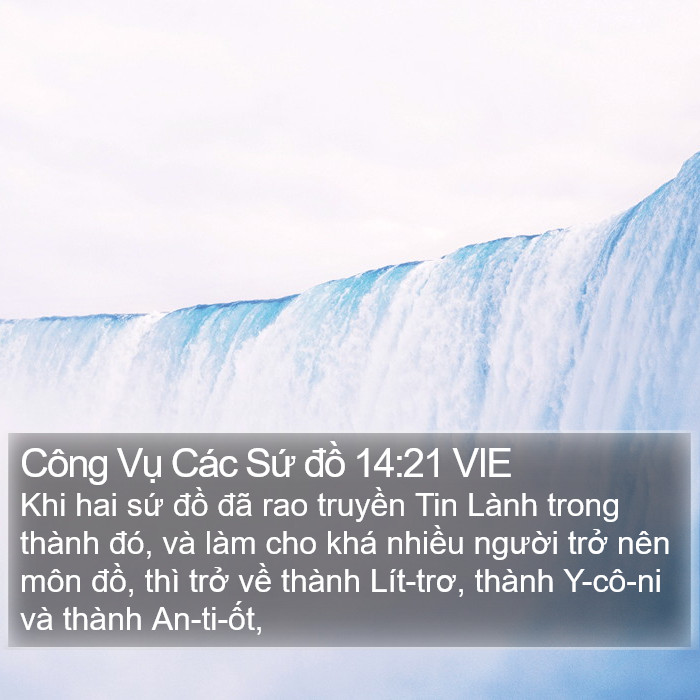 Công Vụ Các Sứ đồ 14:21 VIE Bible Study