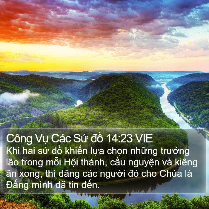 Công Vụ Các Sứ đồ 14:23 VIE Bible Study