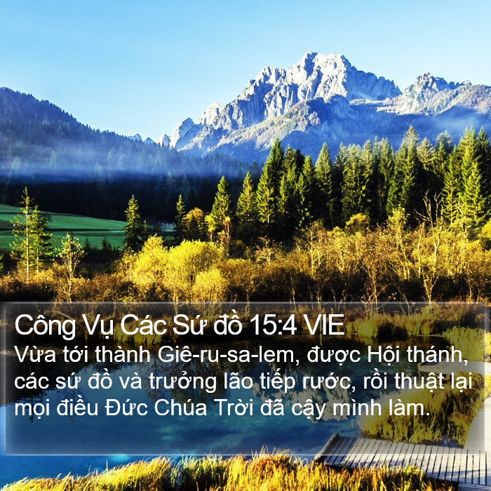 Công Vụ Các Sứ đồ 15:4 VIE Bible Study