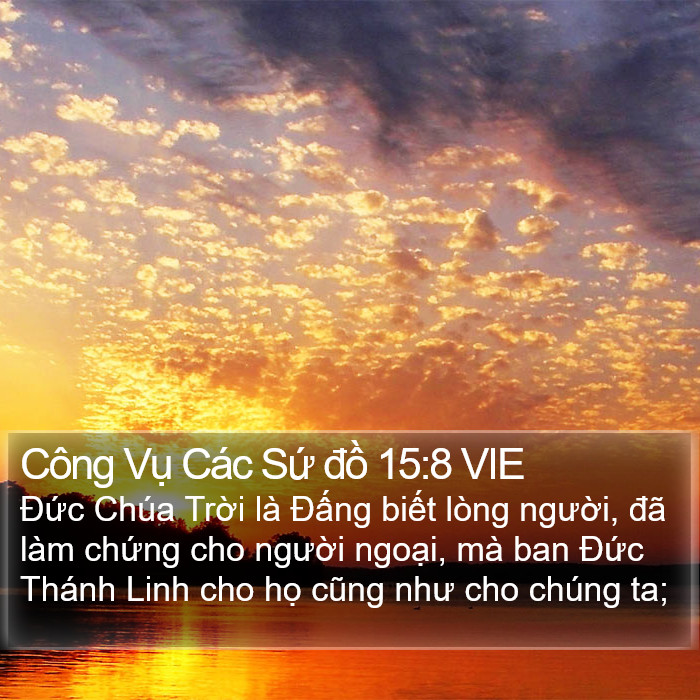 Công Vụ Các Sứ đồ 15:8 VIE Bible Study