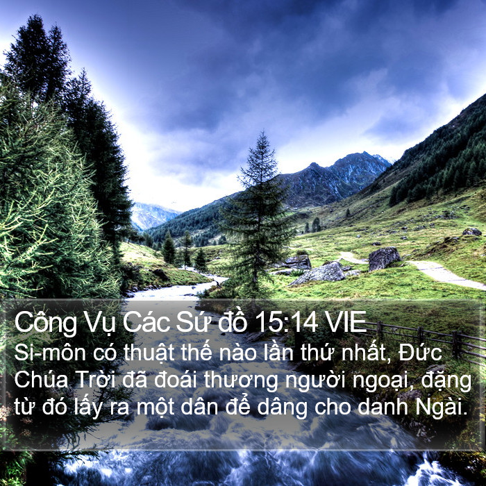 Công Vụ Các Sứ đồ 15:14 VIE Bible Study