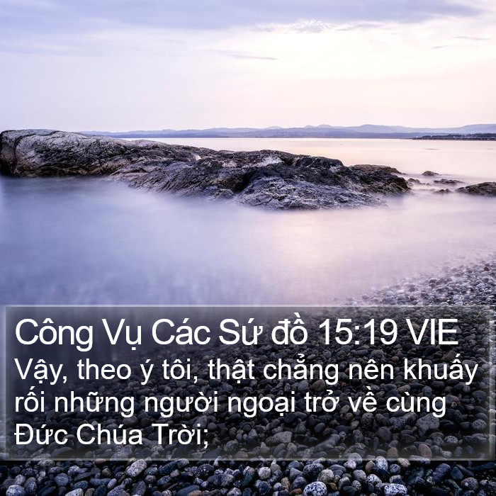 Công Vụ Các Sứ đồ 15:19 VIE Bible Study