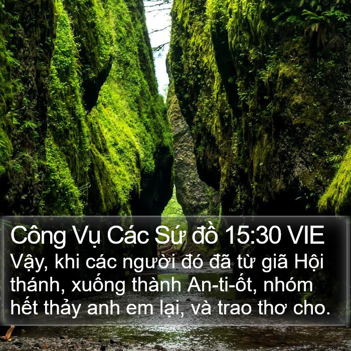 Công Vụ Các Sứ đồ 15:30 VIE Bible Study