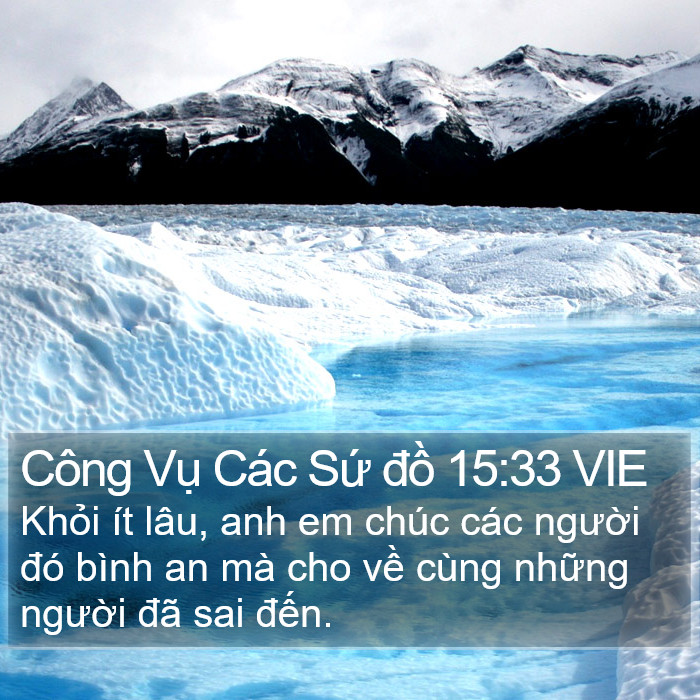 Công Vụ Các Sứ đồ 15:33 VIE Bible Study