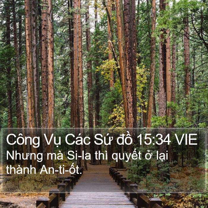 Công Vụ Các Sứ đồ 15:34 VIE Bible Study