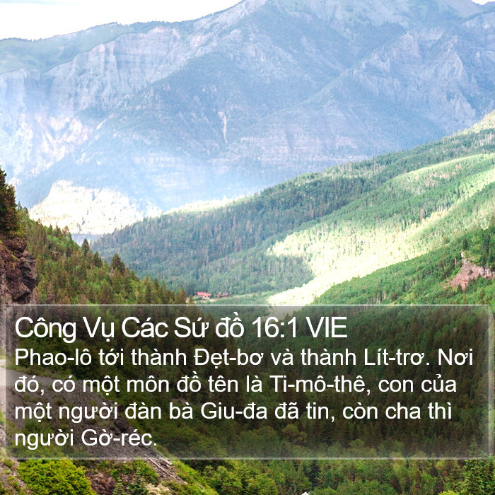 Công Vụ Các Sứ đồ 16:1 VIE Bible Study