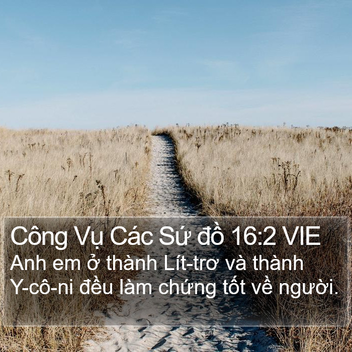 Công Vụ Các Sứ đồ 16:2 VIE Bible Study