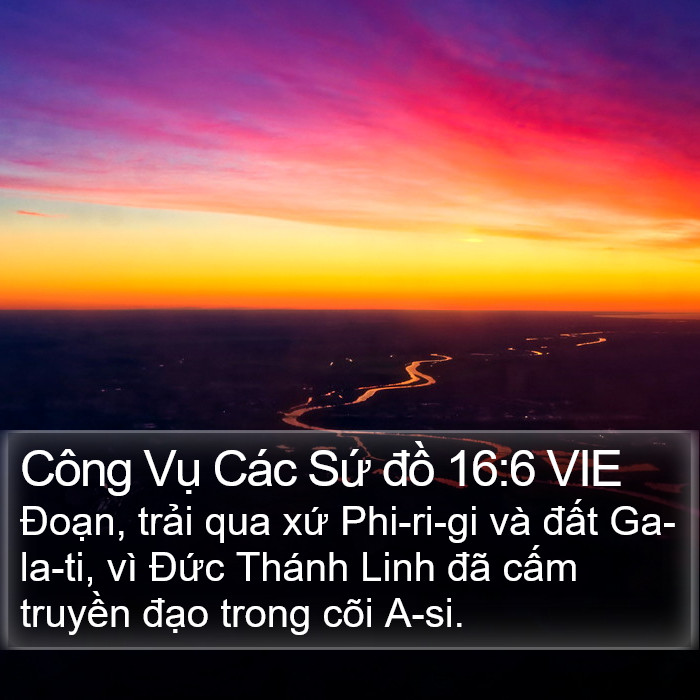 Công Vụ Các Sứ đồ 16:6 VIE Bible Study