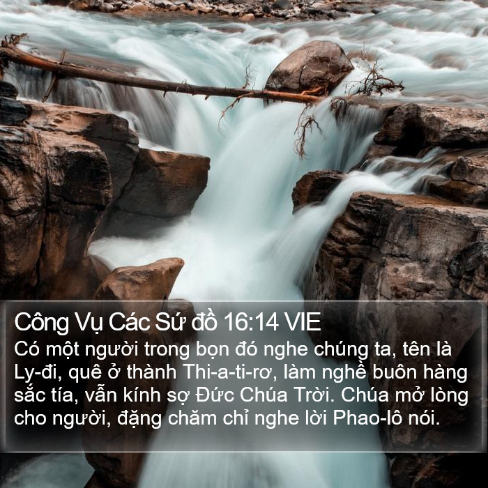 Công Vụ Các Sứ đồ 16:14 VIE Bible Study