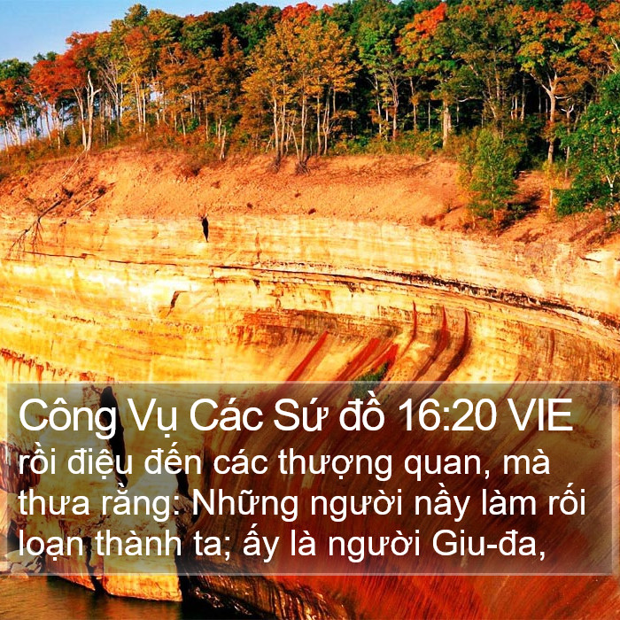 Công Vụ Các Sứ đồ 16:20 VIE Bible Study