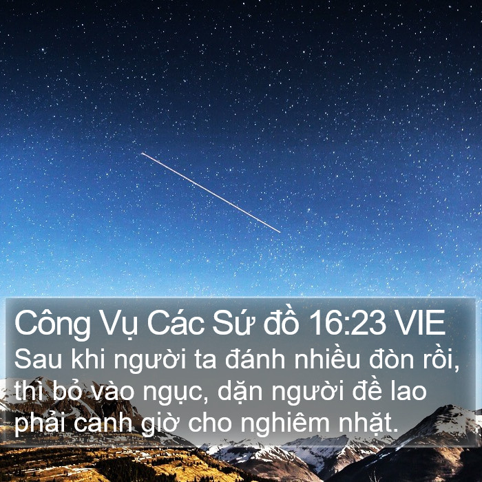 Công Vụ Các Sứ đồ 16:23 VIE Bible Study