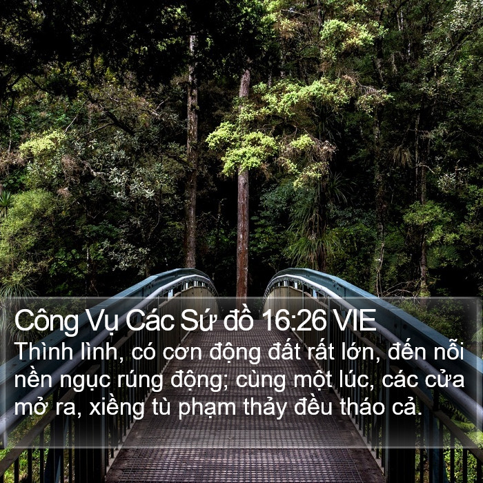 Công Vụ Các Sứ đồ 16:26 VIE Bible Study