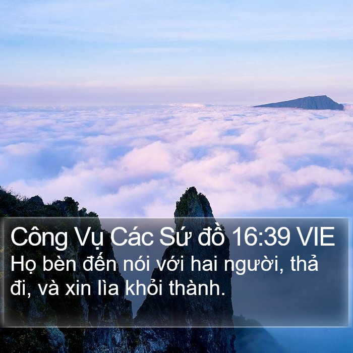 Công Vụ Các Sứ đồ 16:39 VIE Bible Study