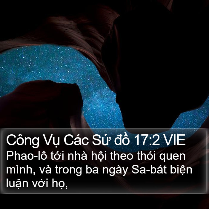 Công Vụ Các Sứ đồ 17:2 VIE Bible Study