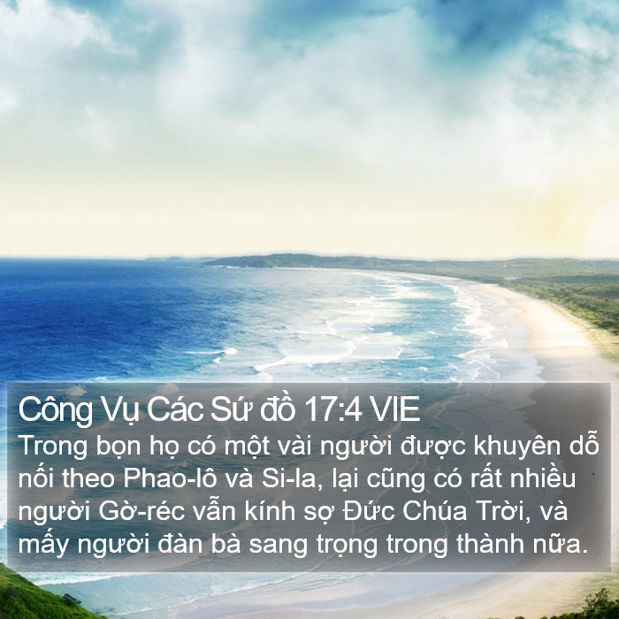 Công Vụ Các Sứ đồ 17:4 VIE Bible Study