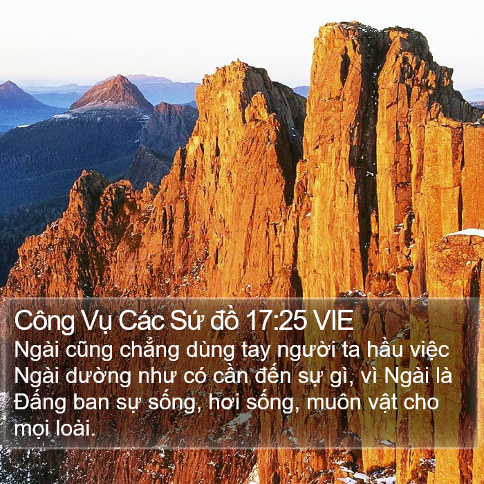 Công Vụ Các Sứ đồ 17:25 VIE Bible Study