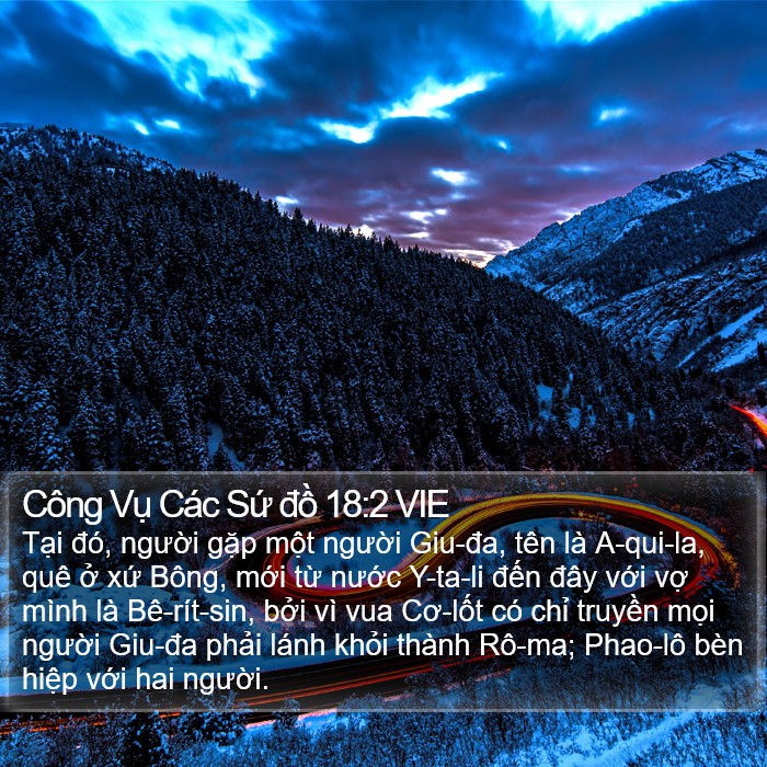 Công Vụ Các Sứ đồ 18:2 VIE Bible Study