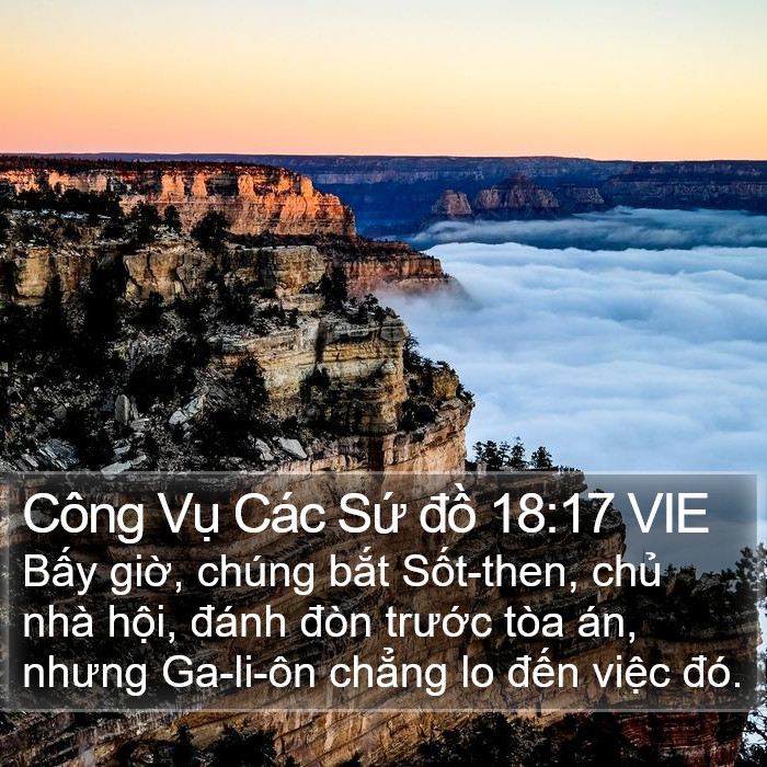 Công Vụ Các Sứ đồ 18:17 VIE Bible Study