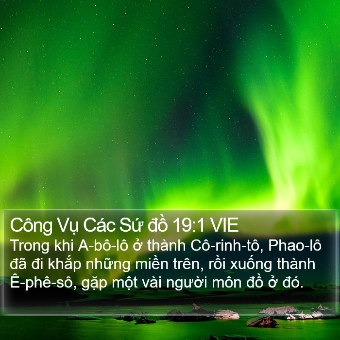 Công Vụ Các Sứ đồ 19:1 VIE Bible Study