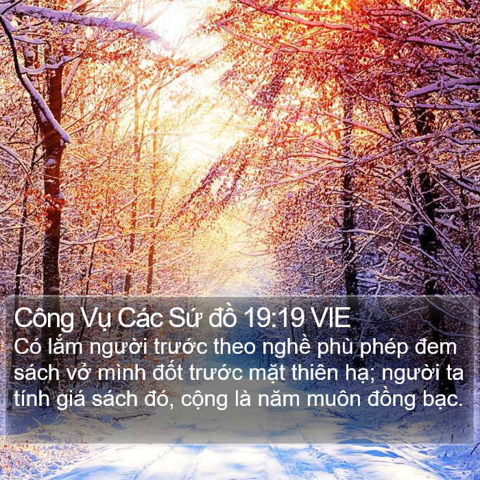 Công Vụ Các Sứ đồ 19:19 VIE Bible Study