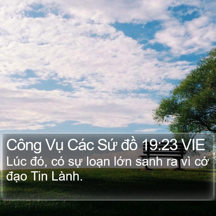 Công Vụ Các Sứ đồ 19:23 VIE Bible Study