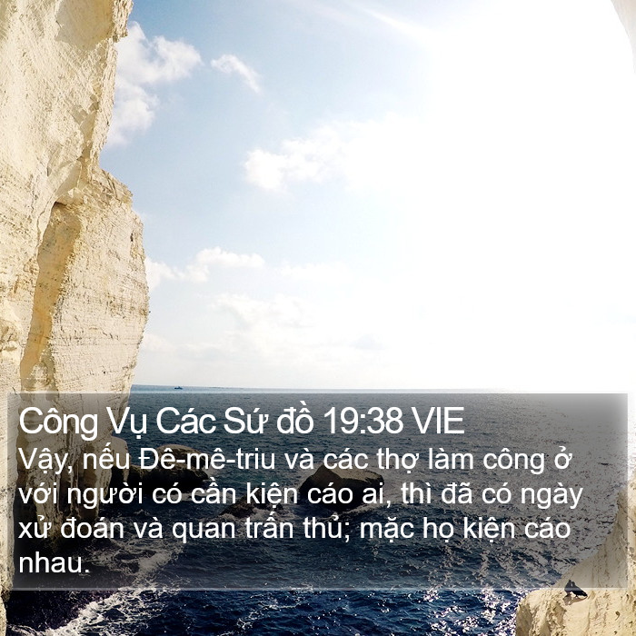 Công Vụ Các Sứ đồ 19:38 VIE Bible Study