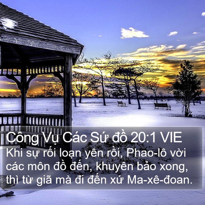 Công Vụ Các Sứ đồ 20:1 VIE Bible Study