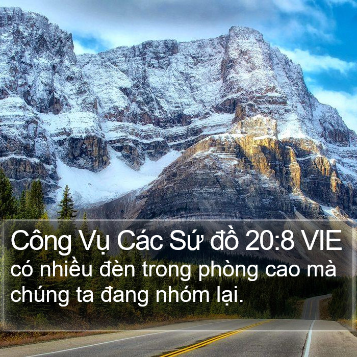 Công Vụ Các Sứ đồ 20:8 VIE Bible Study