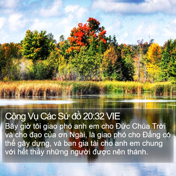 Công Vụ Các Sứ đồ 20:32 VIE Bible Study