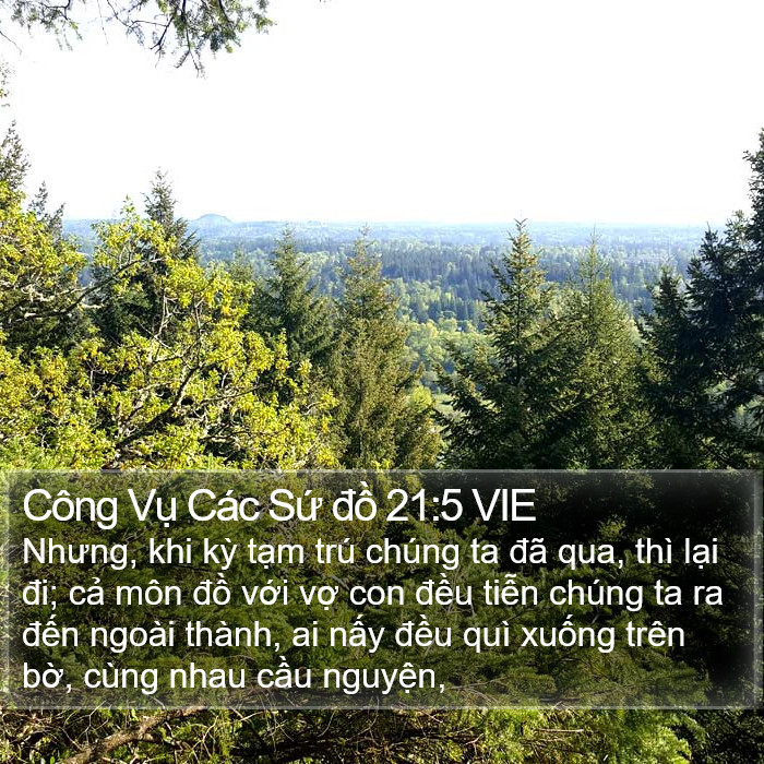 Công Vụ Các Sứ đồ 21:5 VIE Bible Study