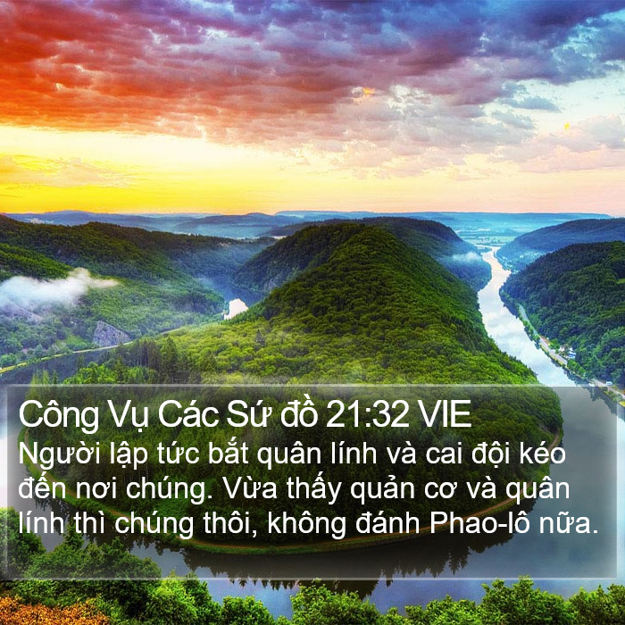 Công Vụ Các Sứ đồ 21:32 VIE Bible Study