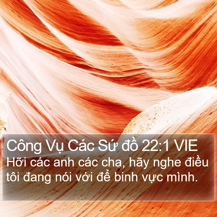 Công Vụ Các Sứ đồ 22:1 VIE Bible Study