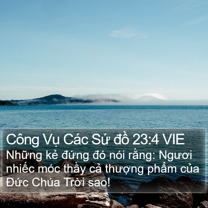 Công Vụ Các Sứ đồ 23:4 VIE Bible Study