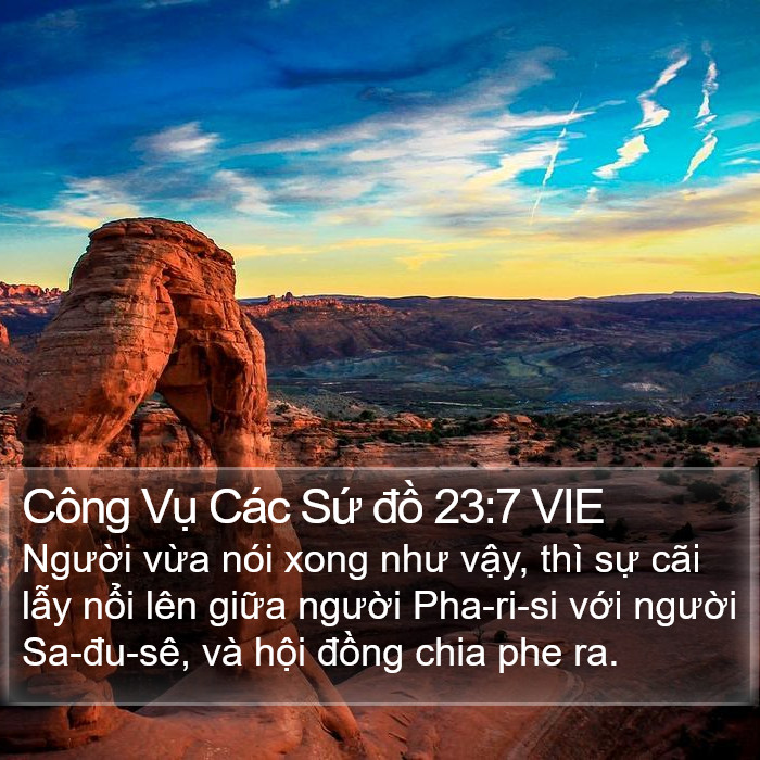 Công Vụ Các Sứ đồ 23:7 VIE Bible Study