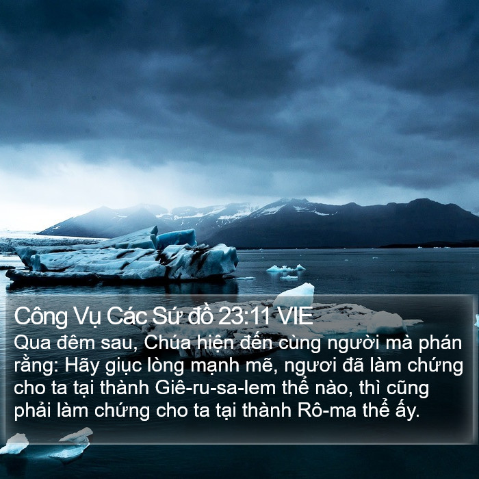 Công Vụ Các Sứ đồ 23:11 VIE Bible Study