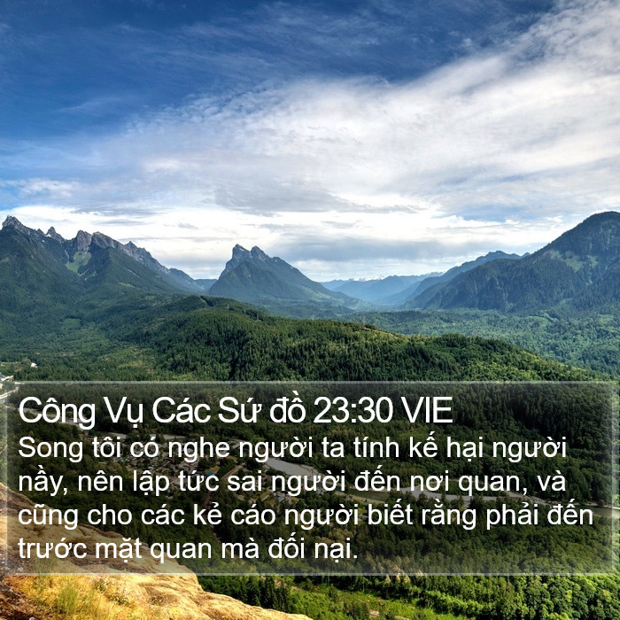 Công Vụ Các Sứ đồ 23:30 VIE Bible Study