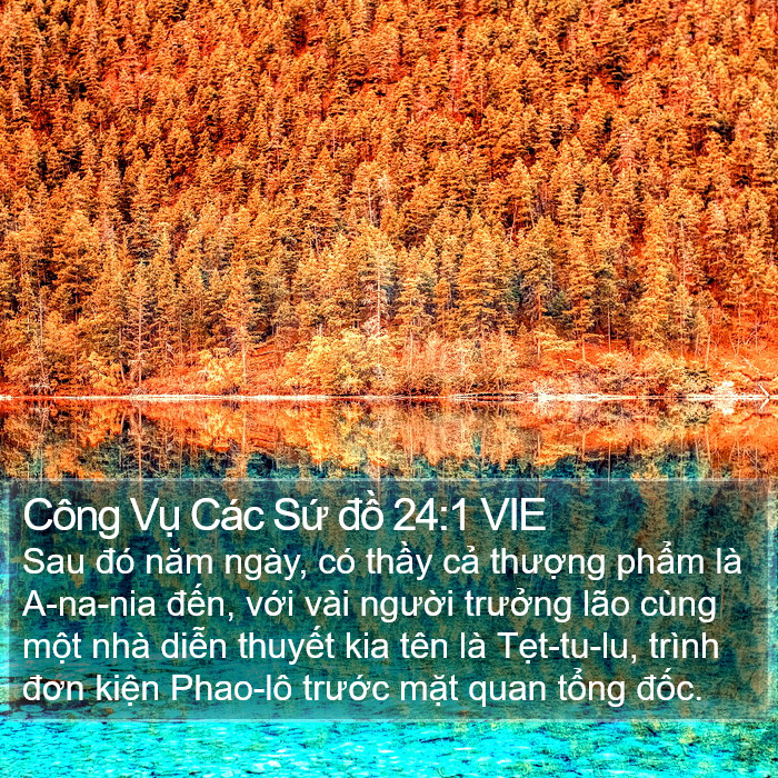 Công Vụ Các Sứ đồ 24:1 VIE Bible Study